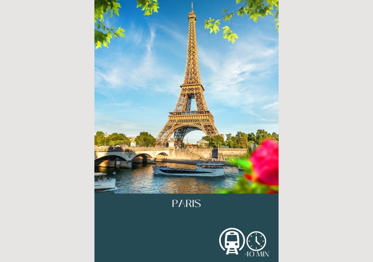 Appartement-Paris-Disney-Terrasse-Jardin-Parking Vaires-sur-Marne Ngoại thất bức ảnh